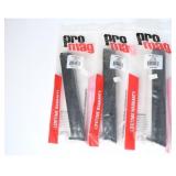3 Pro Mag RUG-A34 Mags for Ruger SR9 9MM.