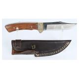 Rigid USA Hunter Clip Point w/ Leather Sheath