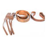 Trio Western Leather Flank Cinches & Belt