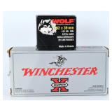 40 Rds 7.62x39mm Ammo, Wolf & Winchester
