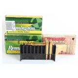 58 Rds Mixed Rifle Ammo: .30-06, 7mm Mag,...
