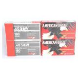 200 Rds Federal & Aguila .40 S&W FMJ