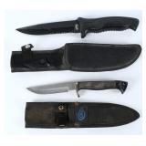 Pair Colt & Walther Fixed-Blade Knives