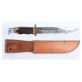 CRAFTSMAN Fixed Blade Knife & Leather Sheath