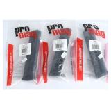3 Promag GLK-A20 Mags, Glock 44, .22 LR