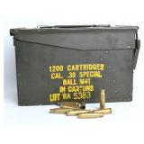 M19 Metal Ammo Can w/ Spent .308 Brass...