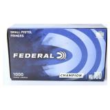 Federal Champion Pistol Primers (1000 Count)