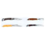 A Collection of Four Folding Lockback...