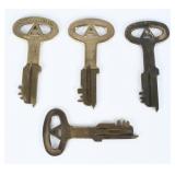 Four Folger Adam Co. Security Keys