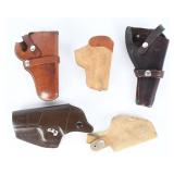 5 Pistol Holsters, Hunter, Bianchi, DeSantis