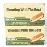 IMI 9mm Luger 115 Gr JHP Ammo (Lot 100 Rds)