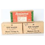 Lot 113 Vintage 30-06 Springfield Projectiles