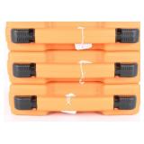3 Orange Polymer Utility Cases