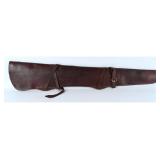 Vintage Leather Rifle Saddle Scabbard...