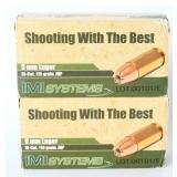 IMI 9mm Luger 115gr HP Ammo Lot of 100