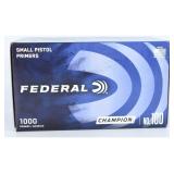1000 Federal Champion No. 100 Small Pistol Primers