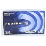 1000 Federal Champion No. 100 Small Pistol Primers