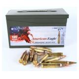 Fed. American Eagle 5.56mm Ammo, 107 Rds & Can