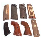 Colt & S&W Wood Handgun Grip Panels, Mid-20C.