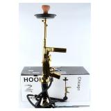 Zebra Chicago Thompson Hookah, Gold-Plated