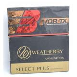 Barnes & Weatherby Premium Ammo Lot, 34 Rds