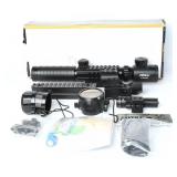 Pinty 3-9X32EG Tactical Scope w/ Laser Modern
