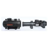 2 Optics: Tasco Red Dot & Bushnell 1x28 Scope