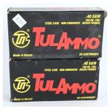 TulAmmo .40 S&W 180gr FMJ, 100 Rds, c. 2010-2020
