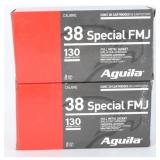 Aguila .38 Special 130 Grain FMJ Ammunition