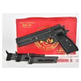 Beretta 76 Target Pistol w/ Case & 3 Mags, c. 1971