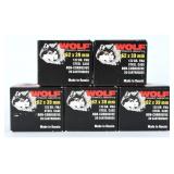 Wolf 7.62x39 122gr FMJ 100rd Ammo, C. 2000-20