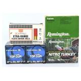 4 Shotgun Shell Boxes: Sears, Remington & Federal