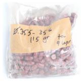 Bulk Unmarked 9mm 115 Gr Reloading Projectiles
