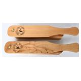 M.W. Smith Wood Turkey Box Calls, Pair, Late 20C.