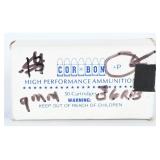 36 Cor-Bon 9mm +P 125gr JHP Cartridges