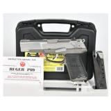 Ruger KP89 9mm Stainless Pistol w/ Case, C. 1993