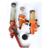 3 Lyman & Vintage Powder Measure Tools