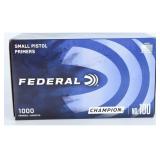 1000 Federal Champion No. 100 Small Pistol Primers