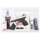 Ruger SR22 Pistol w/ Silver Slide & Box, C. 2014