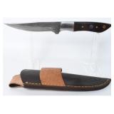 Custom Damascus Fixed Blade Hunting Knife