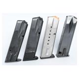 4 9mm S&W & Beretta Semi-Auto Pistol Mags