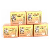 100 Rds Golden Tiger 7.62x39 FMJBT Ammo, 21st C