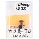 Lyman WJS Receiver Aperture Sight for Win Mod 70
