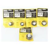 4 HKS Speedloaders: .38 Special & .44 Magnum