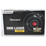 50 Monarch 115gr FMJ 9mm Luger Ammunition