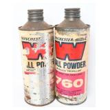 2 Winchester-Western 760 Ball Powder Canisters