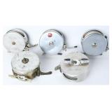 5 Vintage South Bend & Horrocks Fly Fishing Reels