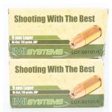 100 IMI Systems Di-Cut 115gr JHP 9mm Ammo