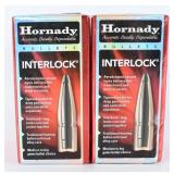 Pair Hornady InterLock .25 Cal 117gr RN Bullets