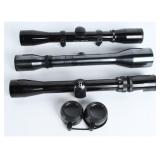 A Trio of Bushnell and Unmarked Rifle Scopes
